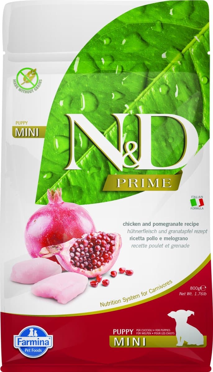Farmina N&D Prime Kip Hondenvoer voor Welpen Kleine Rassen 800 gr