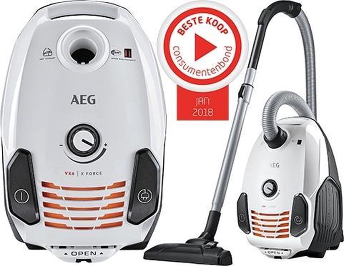 AEG VX6-2-CB-P - Stofzuiger met zak