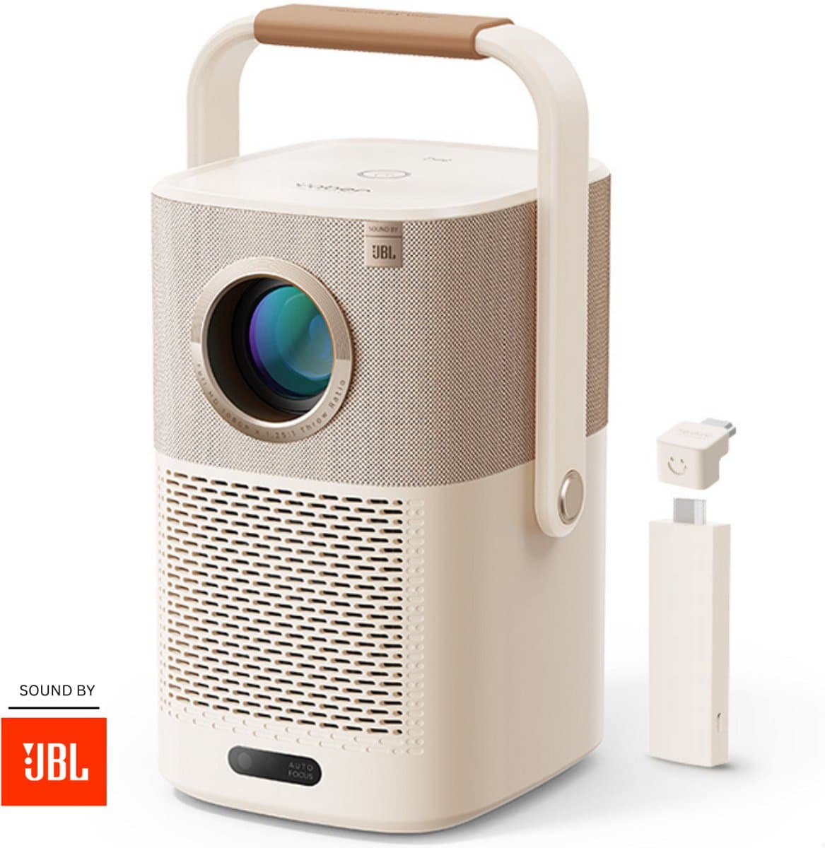 Yaber T2 Plus Beamer – Sound by JBL – Dolby Audio – 450 ANSI Lumen – Full HD 1080P – Wi-Fi & Bluetooth – Met Chromecast – Voor Thuisbioscoop & Reizen – Draagbare Projector
