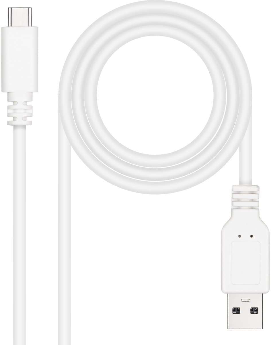 Nanocable 10.01.2103-W USB-kabel USB 2.0 3 m USB C USB A Wit