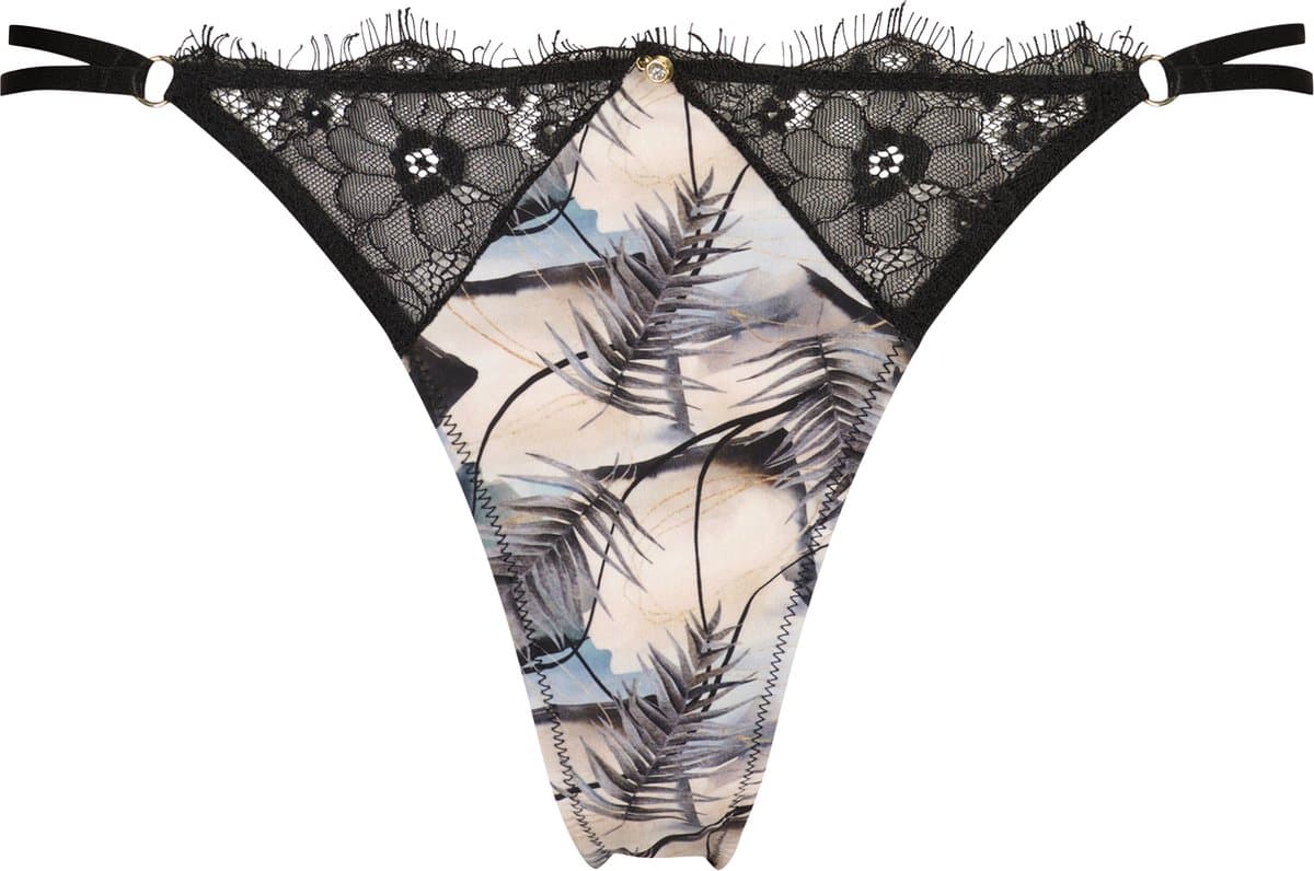 Untouched strings dames - ondergoed dames - duurzaam - perfecte pasvorm - Abstract Leaves String M