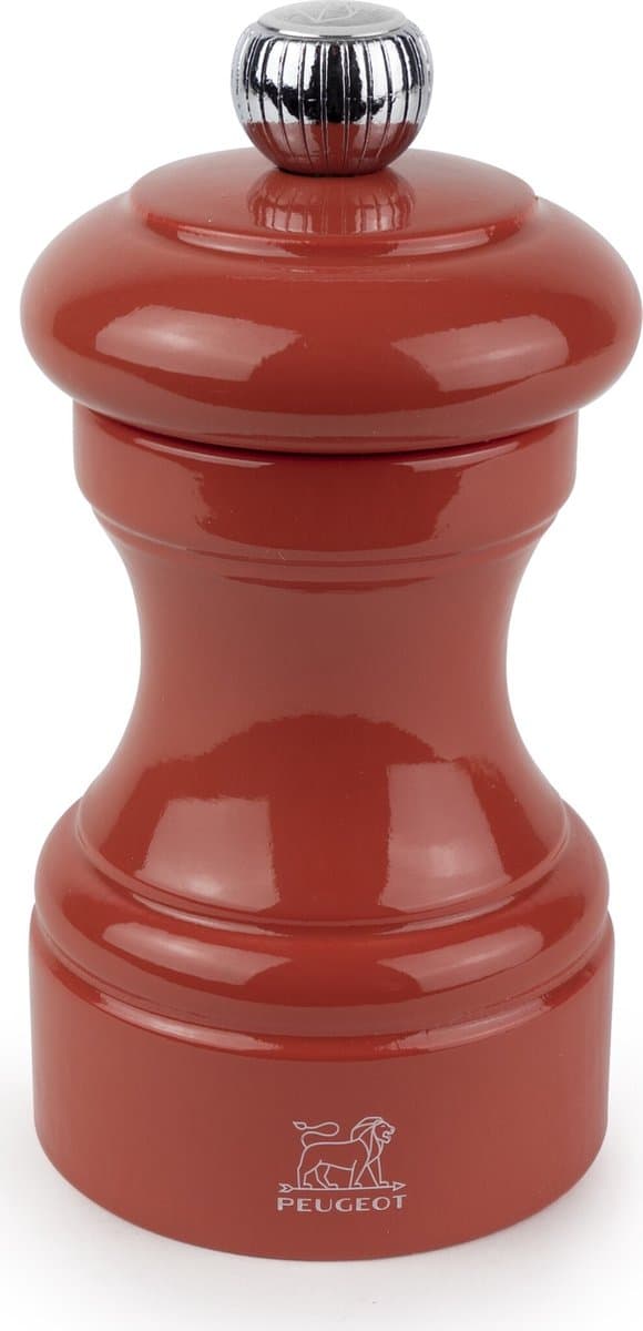 Peugeot Bistro zoutmolen - 10 cm, terracotta geschilderd hout