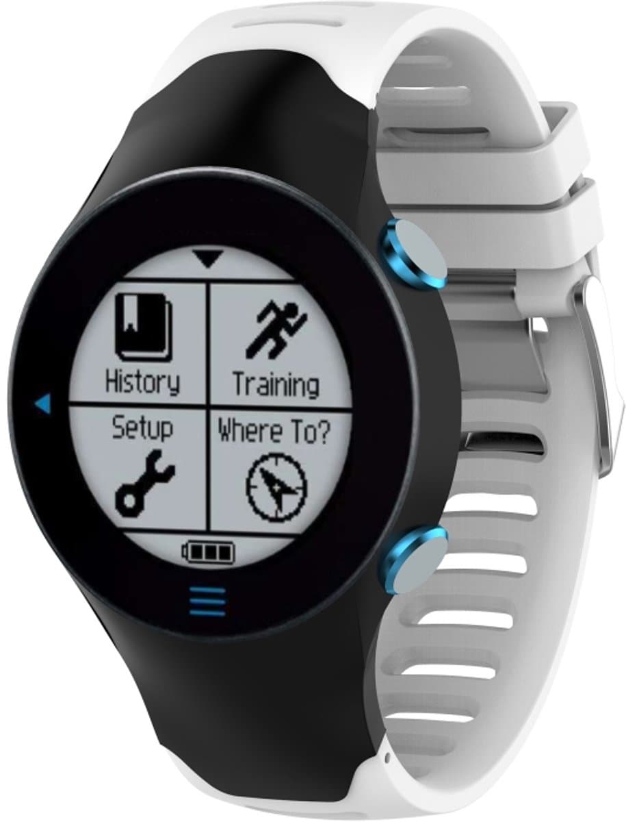 Smart Watch siliconen polsband horlogeband voor Garmin Forerunner 610 (wit)