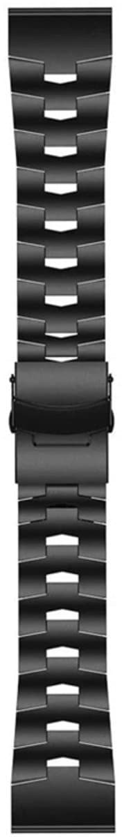Voor Garmin Instinct Crossover 22 mm titanium legering horlogeband met snelsluiting (zwart)
