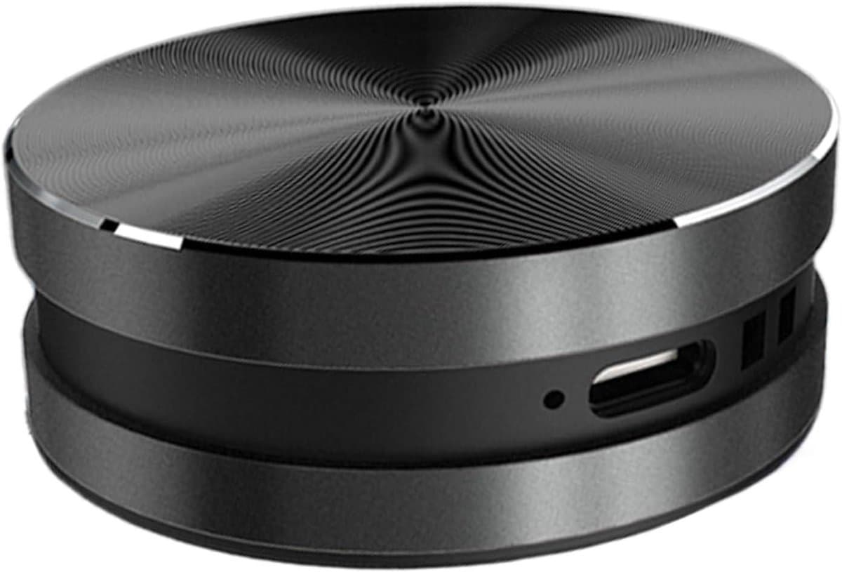 Draadloze Botgeleiding Speaker - Resonantie Muziekspeler - Luisteren Binnen Buiten - Vocht en Stofwerend - 5x5x2.5 cm - Zwart