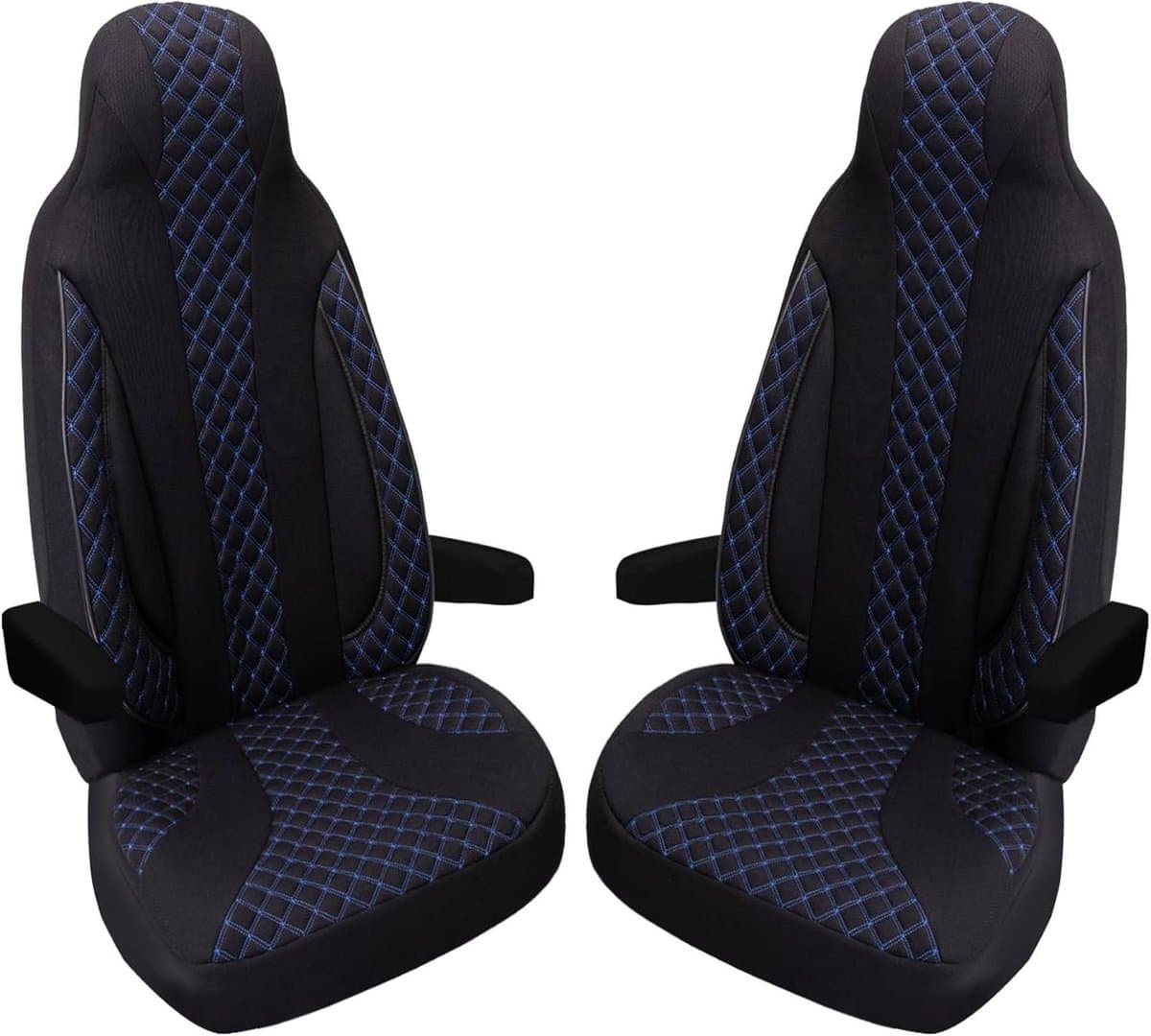 Universele Camper Stoelhoezen voor Voorstoelen - Microvezel Velours