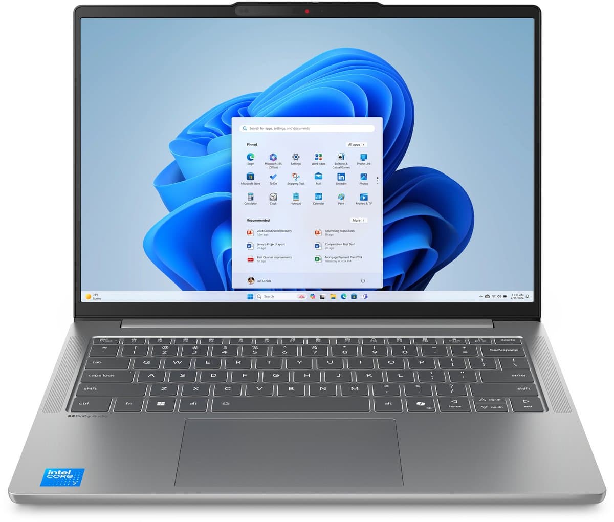 Lenovo IdeaPad Slim 5 14IRH10 Intel® Core™ i7 i7-13620H Laptop 35,6 cm (14") WUXGA 24 GB DDR5-SDRAM 512 GB SSD Wi-Fi 6 (802.11ax) Windows 11 Home Engels Grijs