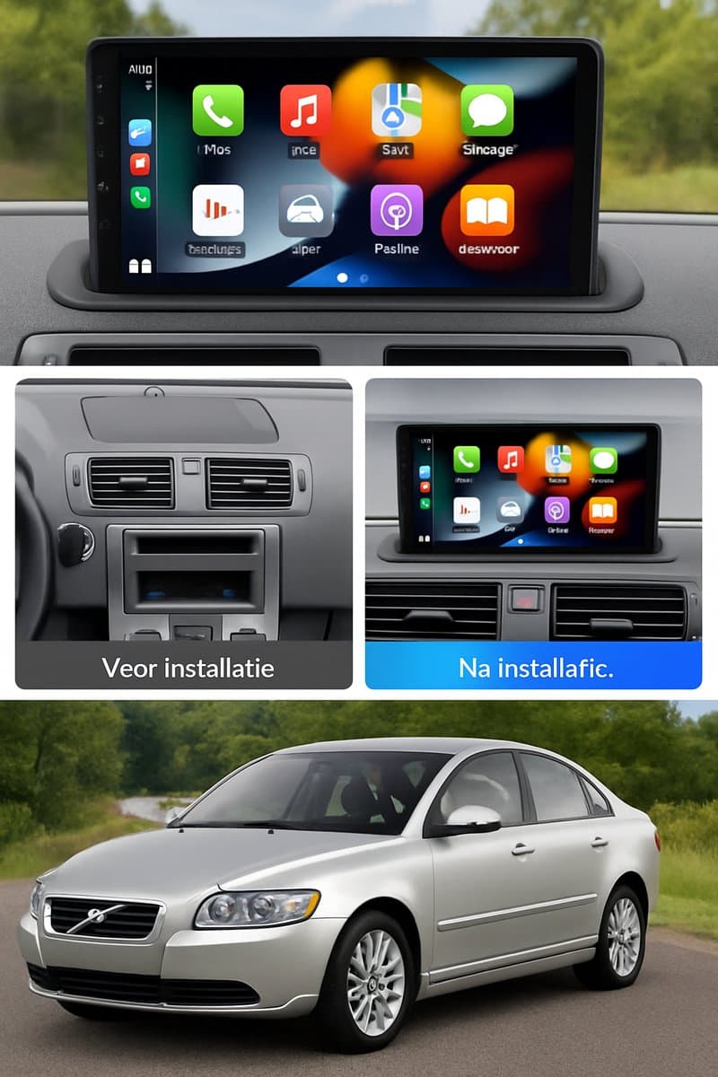ADIVOX 9 inchT2 geschikt voor Volvo S40/C30/C70 2007-2012 Android 15 CarPlay/Auto/Wifi/RDS/DSP/5G/DAB+