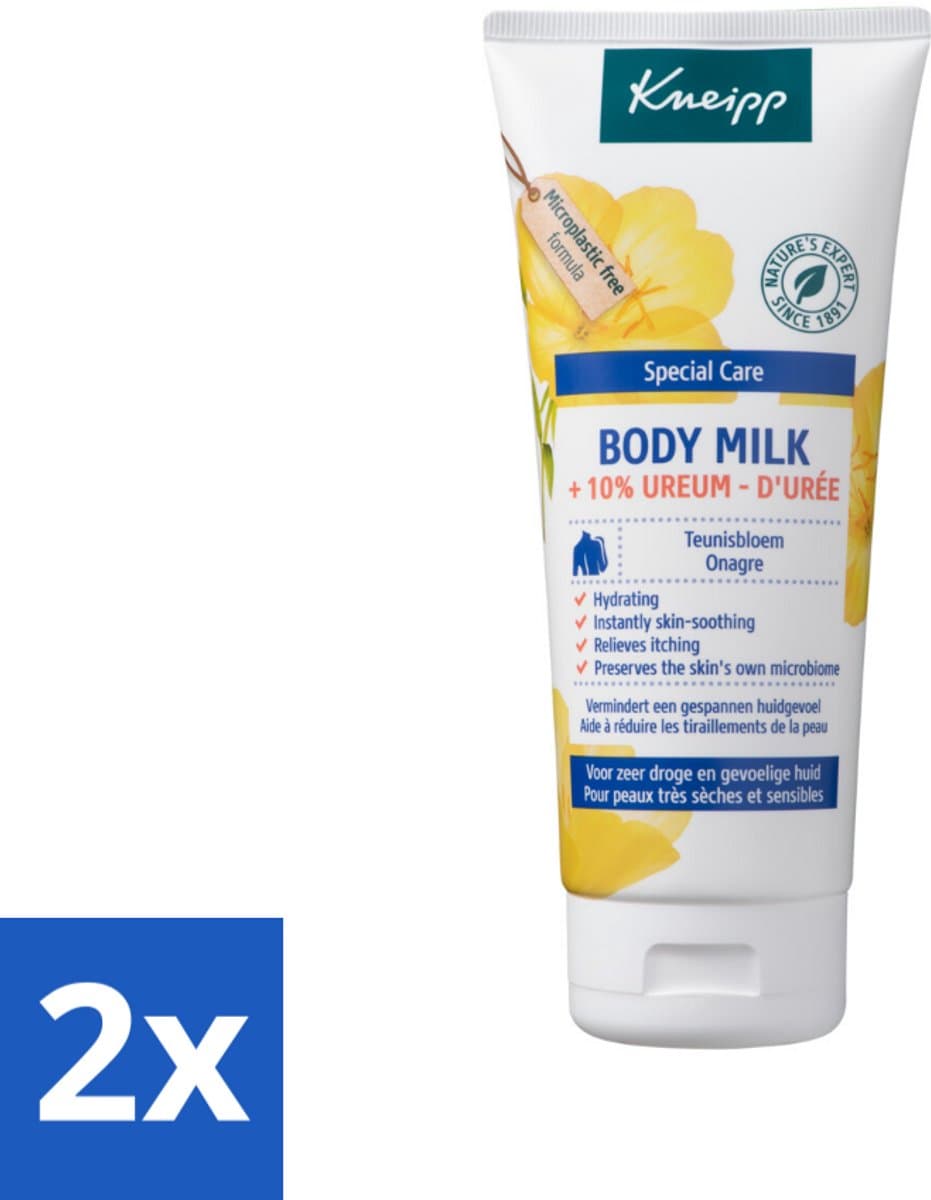 Kneipp - Body milk - Special Care - Met 10 % ureum - Voor zeer droge & gevoelige huid - 200 ml - Voordeelverpakking - 2 stuks