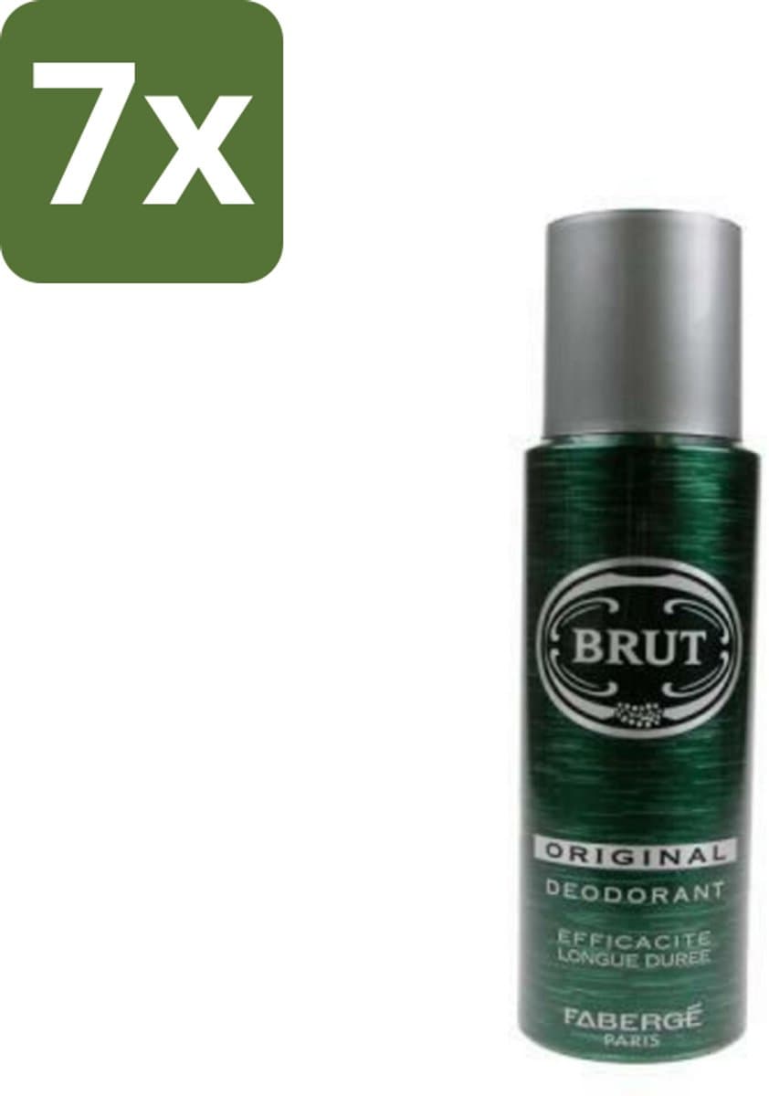 Brut Deospray Original Brut 200 ml - Bulkverpakking - 7 stuks