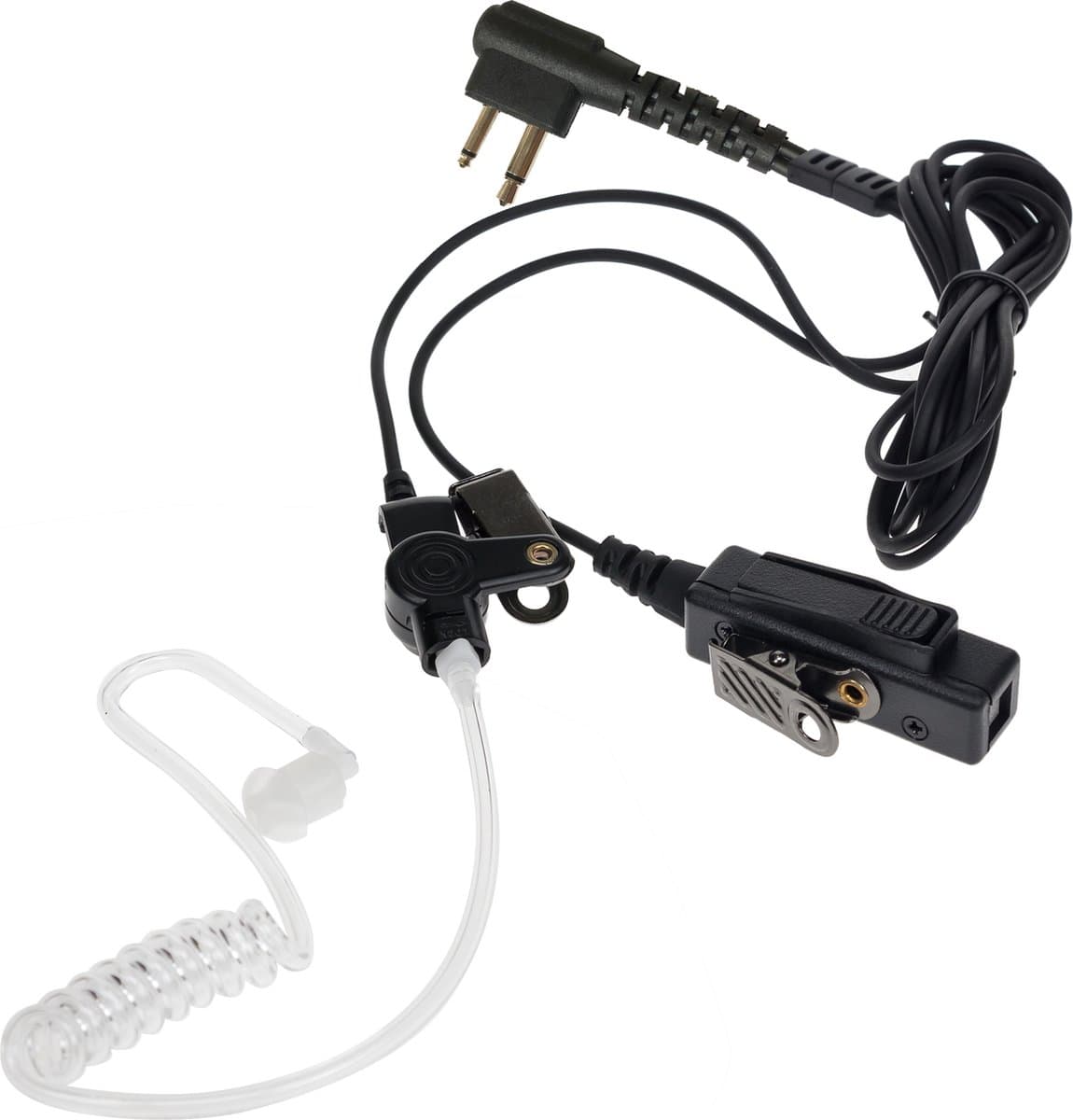 K-PO® KEP 26 M-1 - Beveiligings oortje - Security Headset - Heavy Duty - Motorola 2-pin connector - Motorola CLR446, CP040, DP1400, XT420, XTNi - Horeca - Evenementen