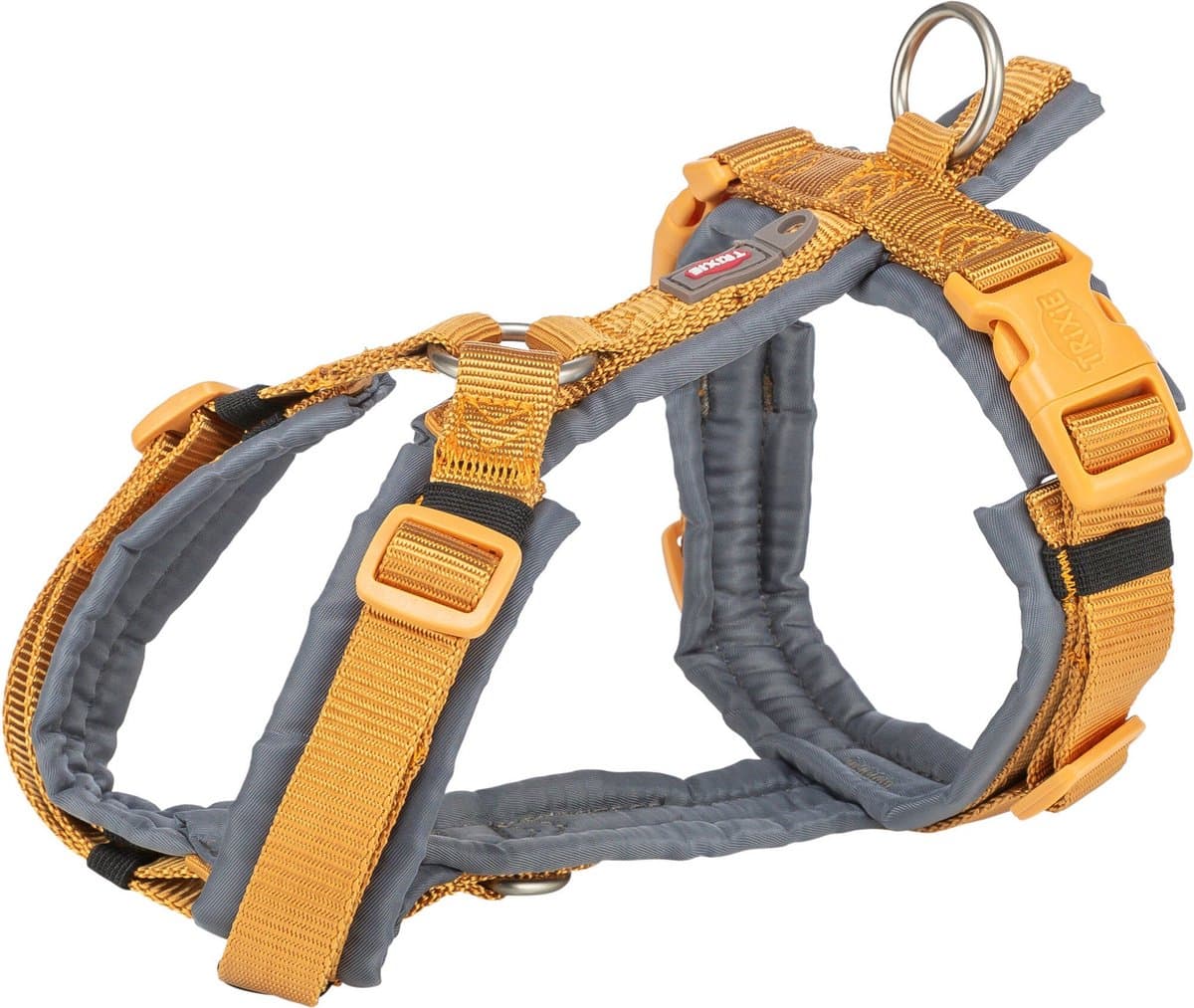 TRIXIE Jollypaw tuig premium trekking koper/grijs 53-64 x 2 cm