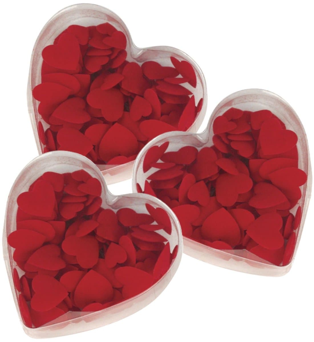 Raher hobby 300x stuks luxe velours strooihartjes rood - valentijn versiering / decoratie - strooiblaadjes