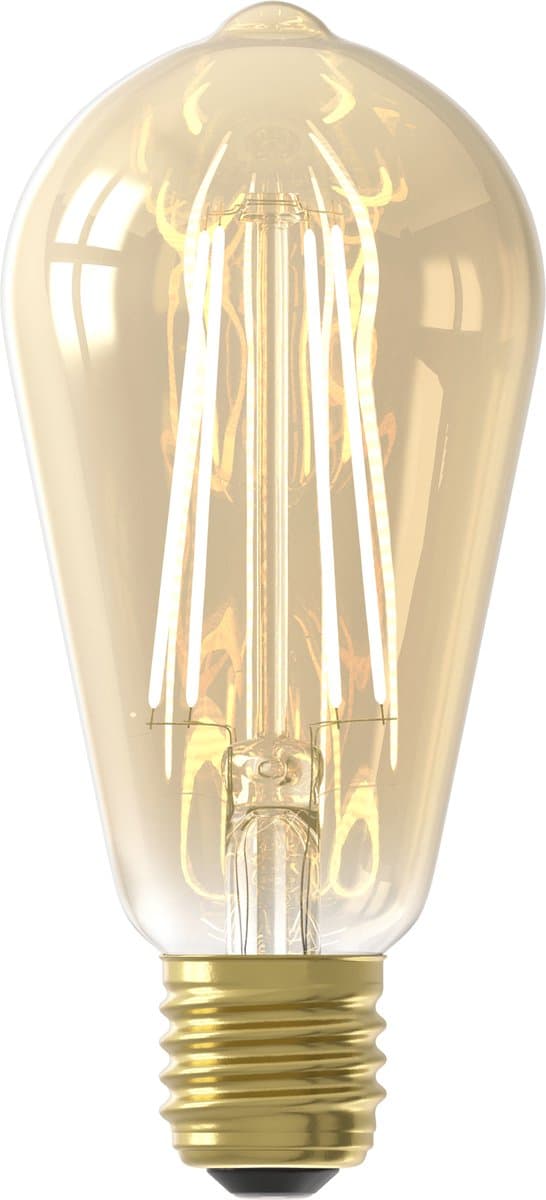 LED Lamp Goud - E27, ST64 Goud Straight filament 4.5W 470lm 2100K niet dimbaar