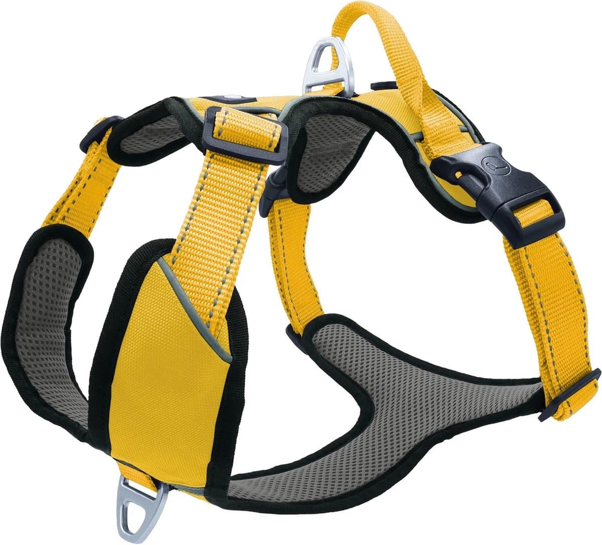 Petlando Hondenharnas Outdoor Oker&Grijs - Hondentuig - S 45-56 Cm