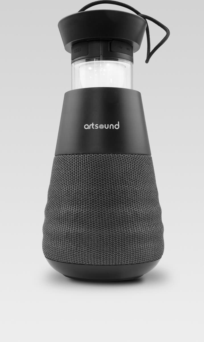ArtSound - LIGHTHOUSE, portable BT speaker, light & charge, zwart