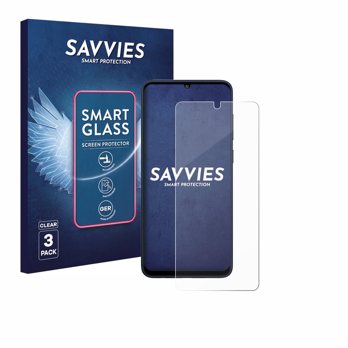 3 Stuks Savvies Screenprotector - geschikt voor Samsung Galaxy F05 - beschermfolie glas transparant