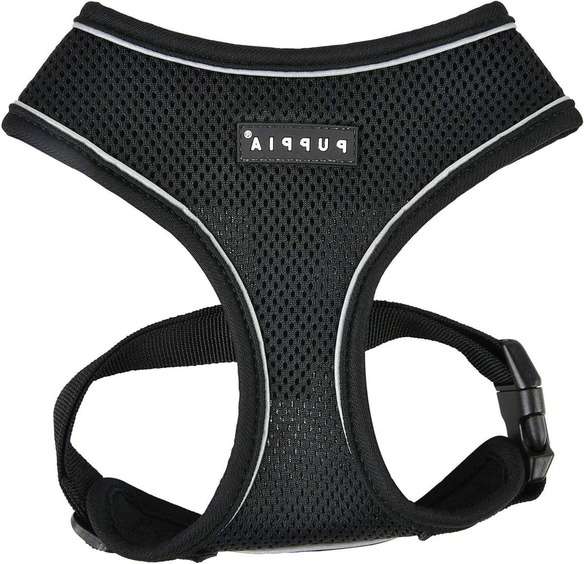Hondenharnas Soft Harness - Hondentuigje Veilig - Hond Uitlaten - Zachte Kraag Reflecterend - Maat S - Zwart