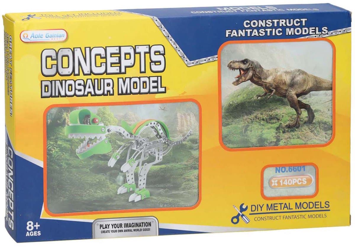 Metalen Bouwset Dino T-Rex