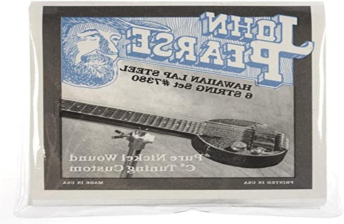 Gitaar Snaren Set - Akoestische Gitaar Snaren - Hawaiian Gitaar Spelen - Handgemaakt in de VS - 6 Snaren - Nikkel