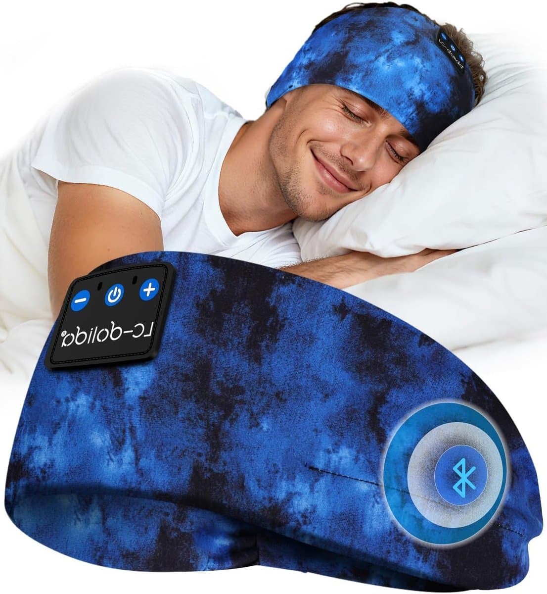 Draadloze Slaapkoptelefoon met Microfoon, Ultra Zachte Hoofdband voor Sport, Yoga en Joggen, Bluetooth 5.4 Technologie
