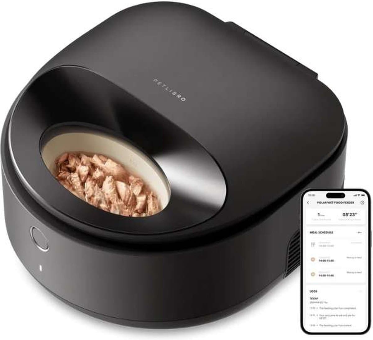 Petlibro Polar Natvoer Automaat - Voerbak - Zwart