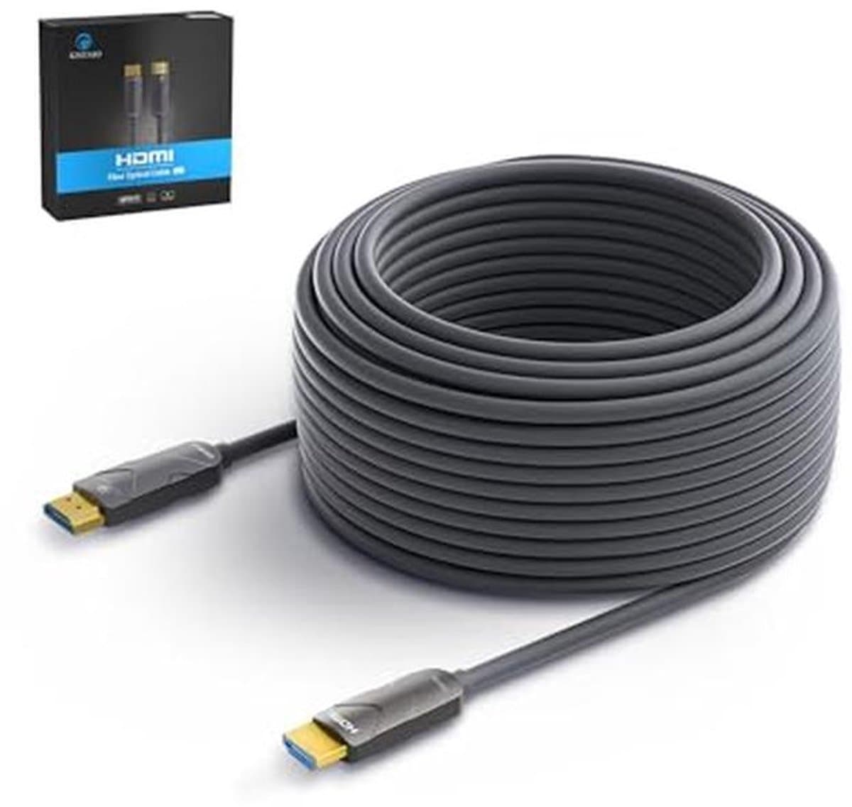30,5 m HDMI-naar-HDMI-kabel, verguld, 4K 60Hz, 18Gbps