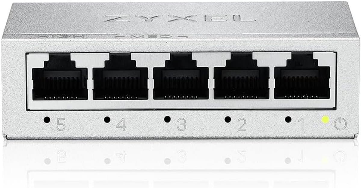 5 Poorts Desktop Gigabit Ethernet Switch - Metalen Behuizing