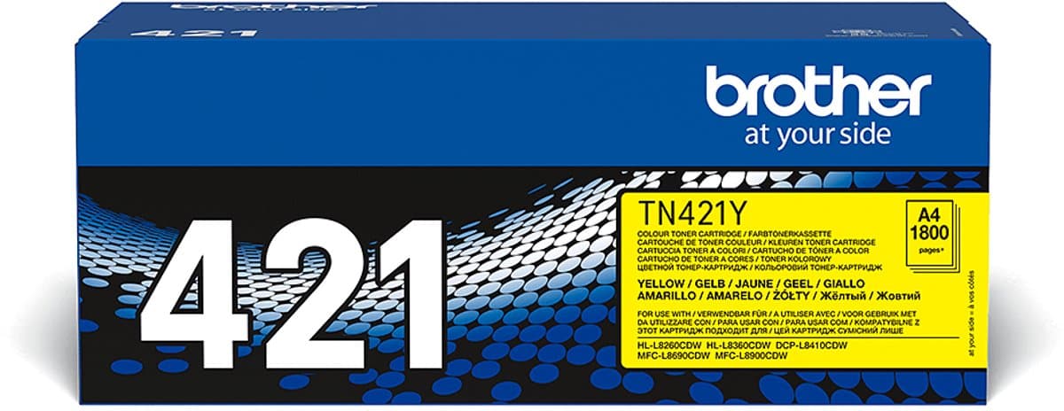 Brother TN-421Y tonercartridge 1 stuk(s) Origineel Geel