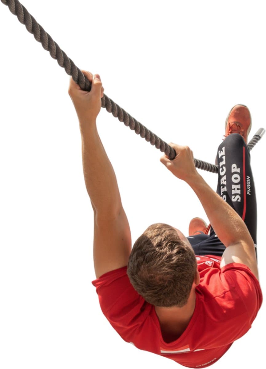 Obstacle Shop - Lang touw met montage lus - 25 meter - Ook andere lengtes verkrijgbaar