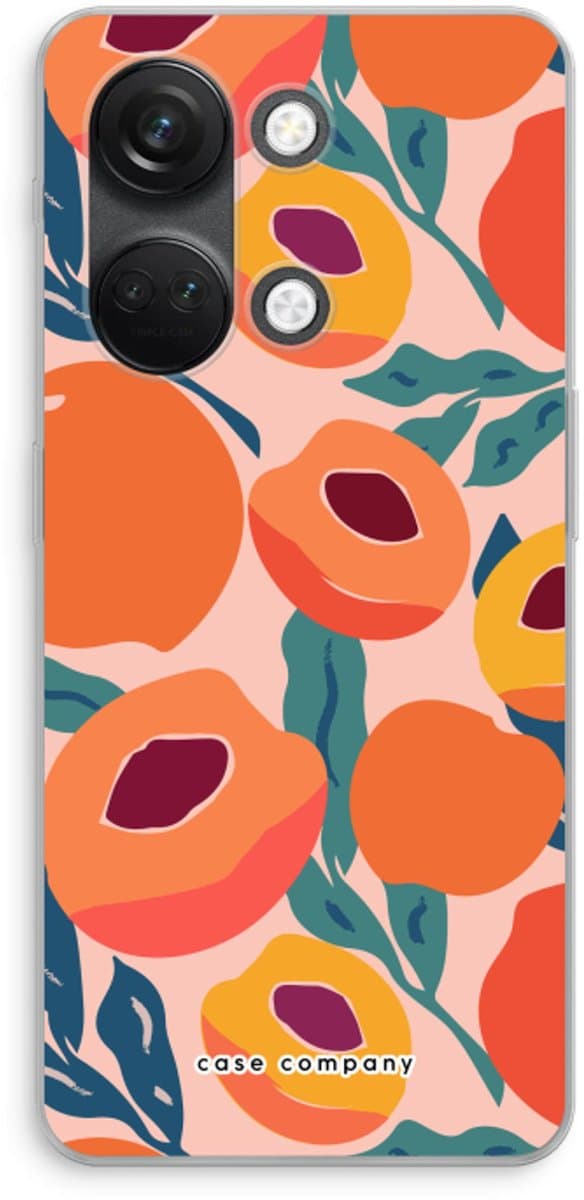 Case Company® - Hoesje geschikt voor OnePlus Nord 3 hoesje - Perzik - Soft Cover Telefoonhoesje - Bescherming aan alle Kanten en Schermrand