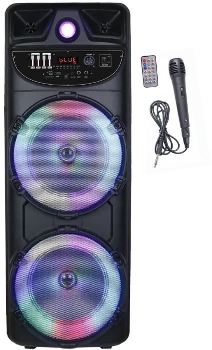 Karaoke-lichtluidspreker - INOVALLEY - MS02-XXL-N - Bluetooth 5.0 - 1000W