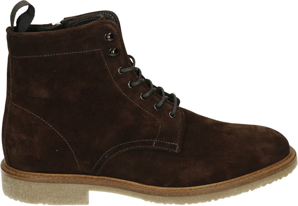 Giorgio - HE36402 - Vrije tijd half-hoogHeren veterschoenHeren sneakers - Kleur: Bruin - Maat: 46