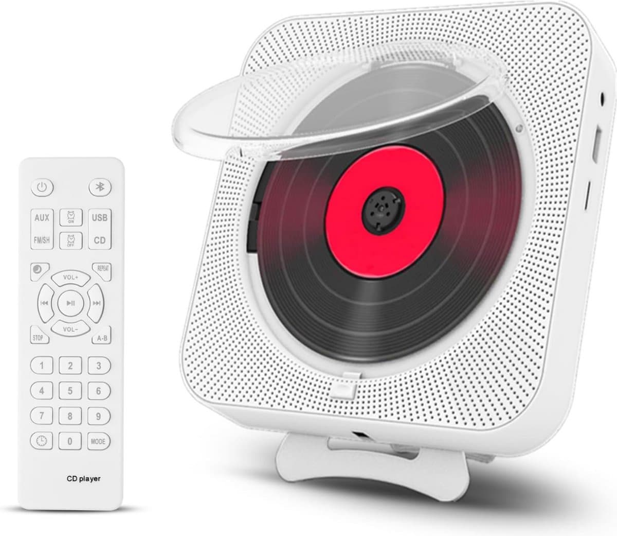 Discman - CD speler - Anti shock - Oplaadbaar - Bluetooth - Voor oordopjes en koptelefoon - Must have voor iedereen!