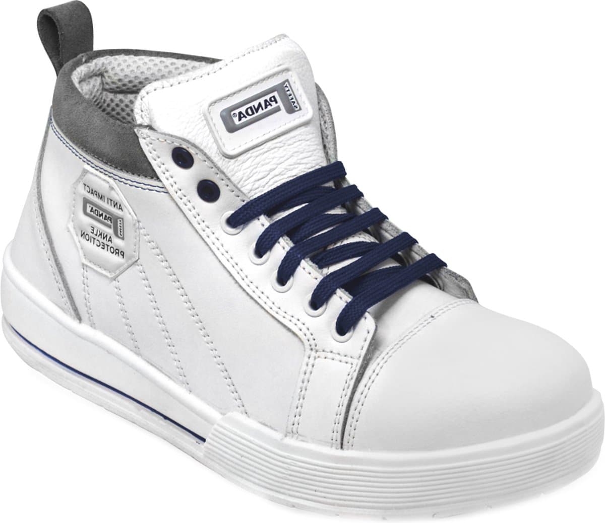 Werkschoen / Sneaker Panda Kiara S3 hoog, wit maat 45