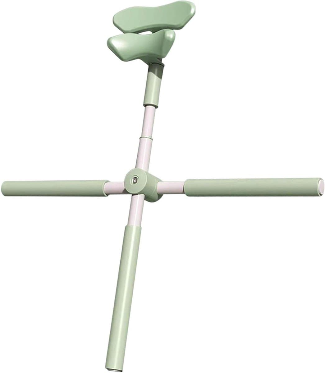 Yoga Oefenstok - Ontspanningspaal Flexibiliteitspaal - Houdingscorrectie Verbeteren - Verstelbare Lengte - 82 cm - Groen