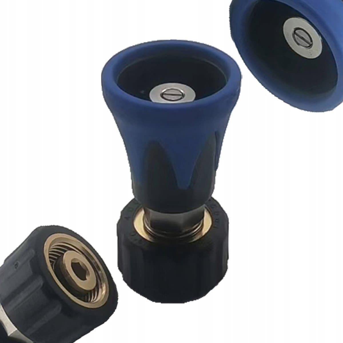 Rosfix Spuitmond Vervanging M22 - Platstraal 15° Blauw - 4000 psi, RVS/Kunststof - Geschikt voor Kärcher