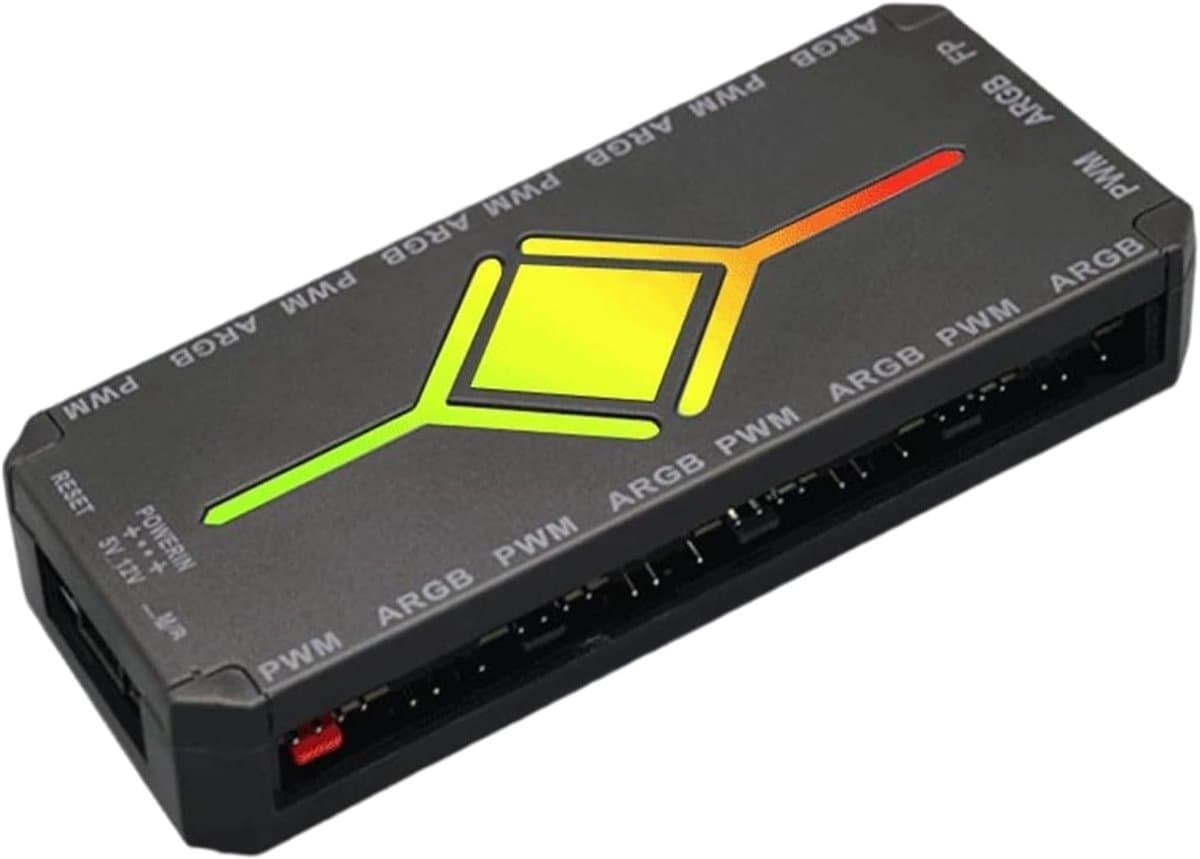 RGB Controller - LED Verlichting Controller - PC Verlichting Aanpassen - Magnetische Fan Hub