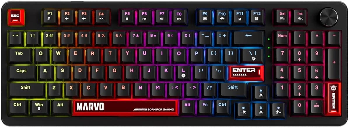 Marvo Arma 98 toetsen mechanisch gaming toetsenbord