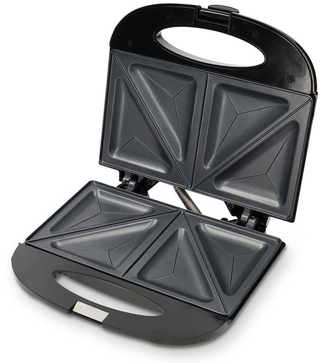 Melissa 16240112 - Sandwich Maker - 750W - Compacte tosti-ijzer met antiaanbakplaten - Zwart