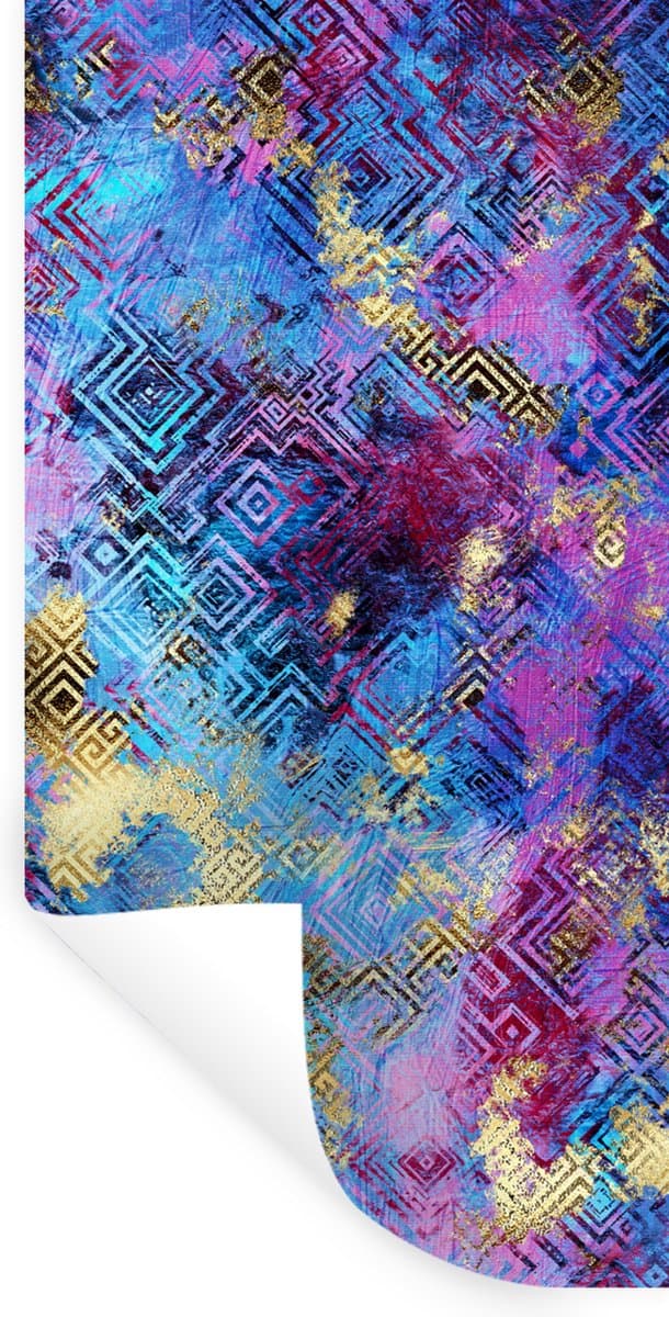 Muurstickers - Sticker Folie - Marmer - Verf - Geometrische vormen - 40x80 cm - Plakfolie - Muurstickers Kinderkamer - Zelfklevend Behang - Zelfklevend behangpapier - Stickerfolie