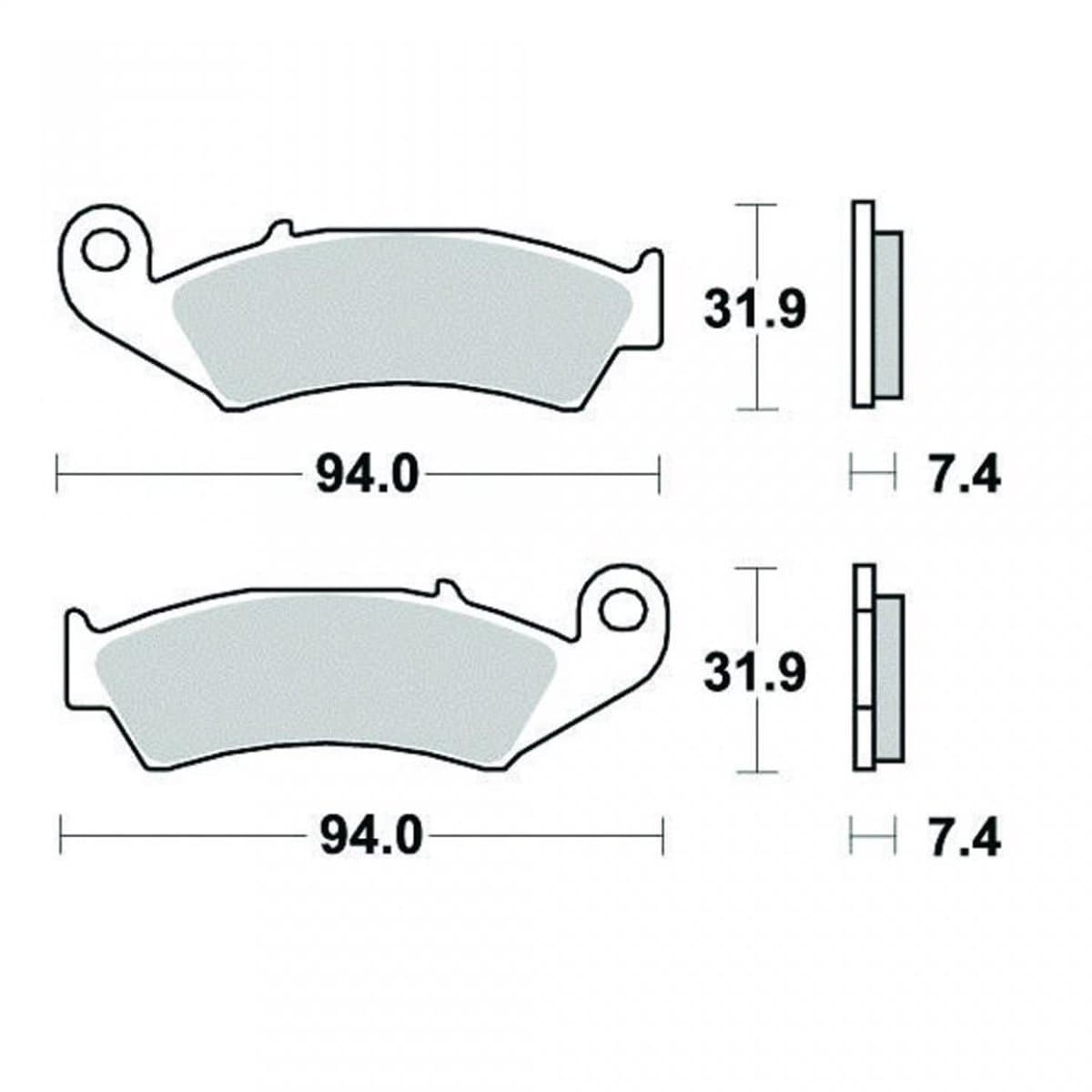 Plaquette de frein Bestop pour Moto Honda 250 Nx J 1988 à 1994 AV Neuf
