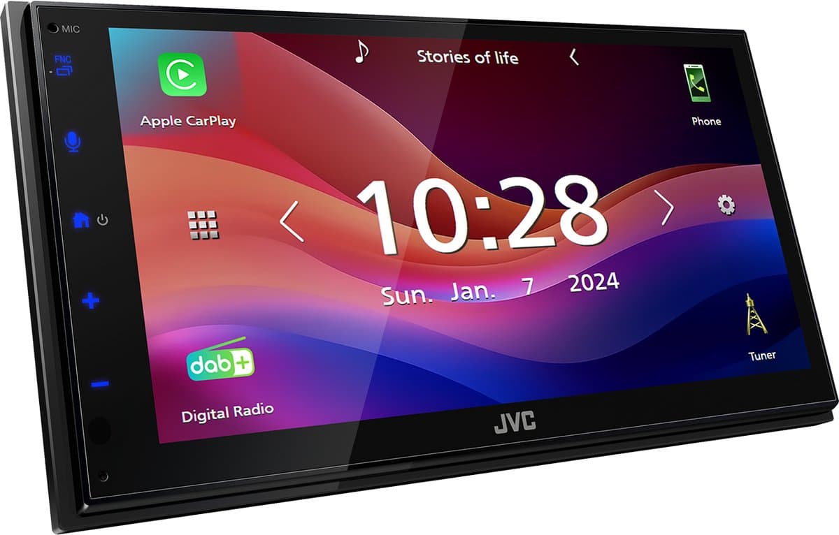 JVC KW-M695DBW Zwart