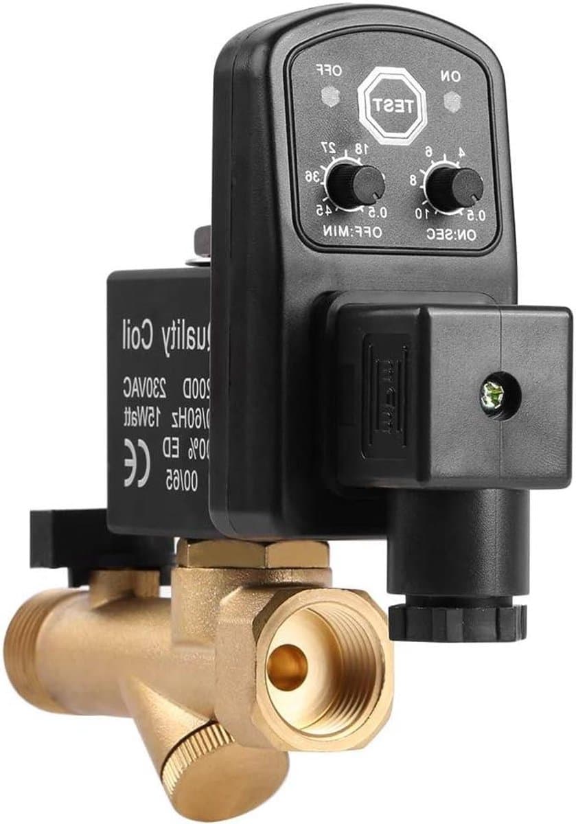 Automatische elektronische tijdgestuurde aftapkraan voor luchtcompressor wegwerpluchttank met directe werking - Druk 0-16 MPa (AC230V)