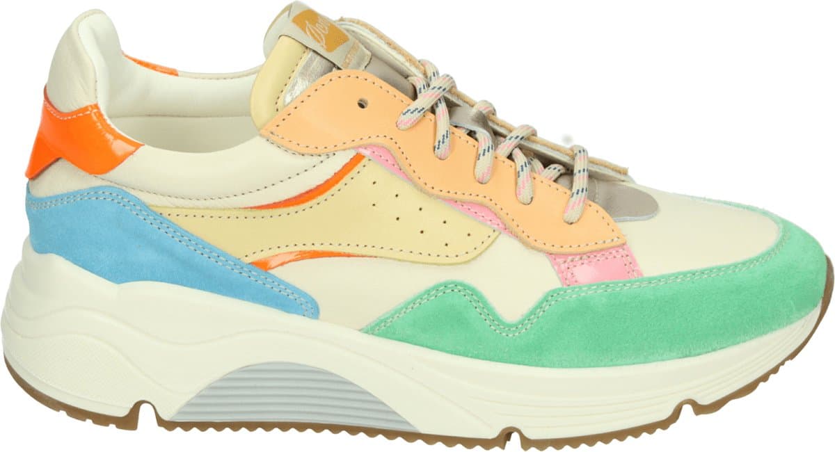 Ocra - D365 - Lage sneakersDames sneakers - Kleur: Groen - Maat: 42