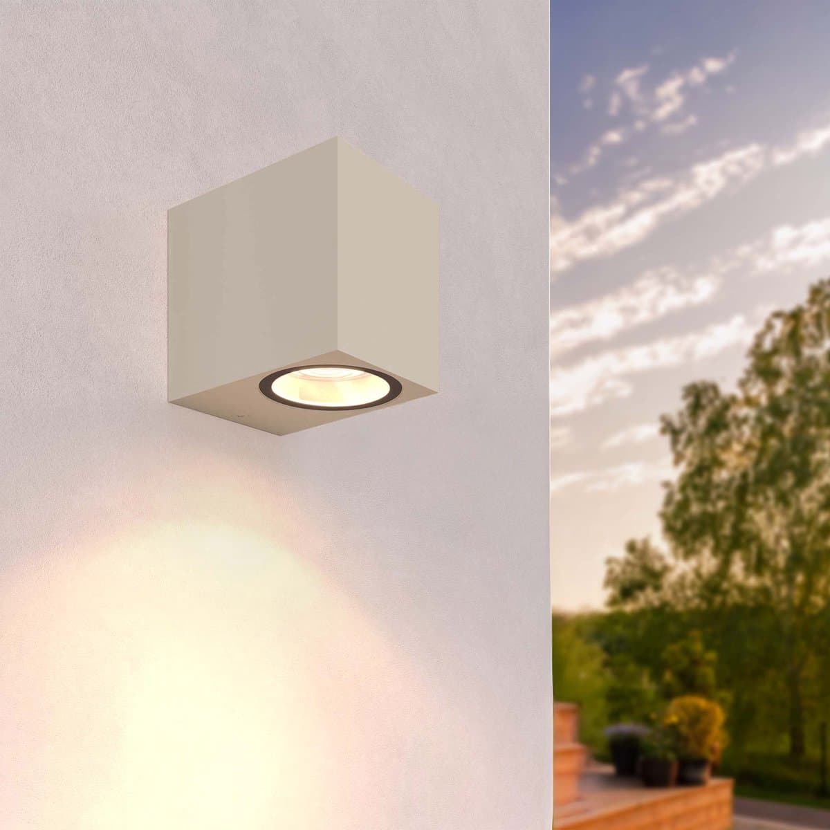 Ledvion - Wandlamp Buiten San Diego, Beige, GU10 Fitting