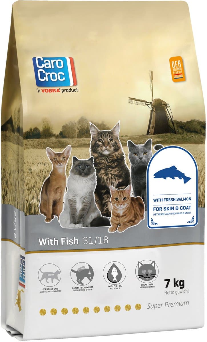 Carocroc - Vis - Kattenvoer - 7 kg