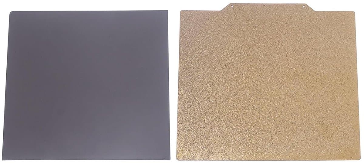 Dubbelzijdig PEI Bouwbord 410 x 430 mm met Sterke Hechting en Uitstekende Printresultaten, Geschikt voor PLA, ABS, ASA en PETG, Multifunctioneel en Compatibel met Diverse 3D Printers