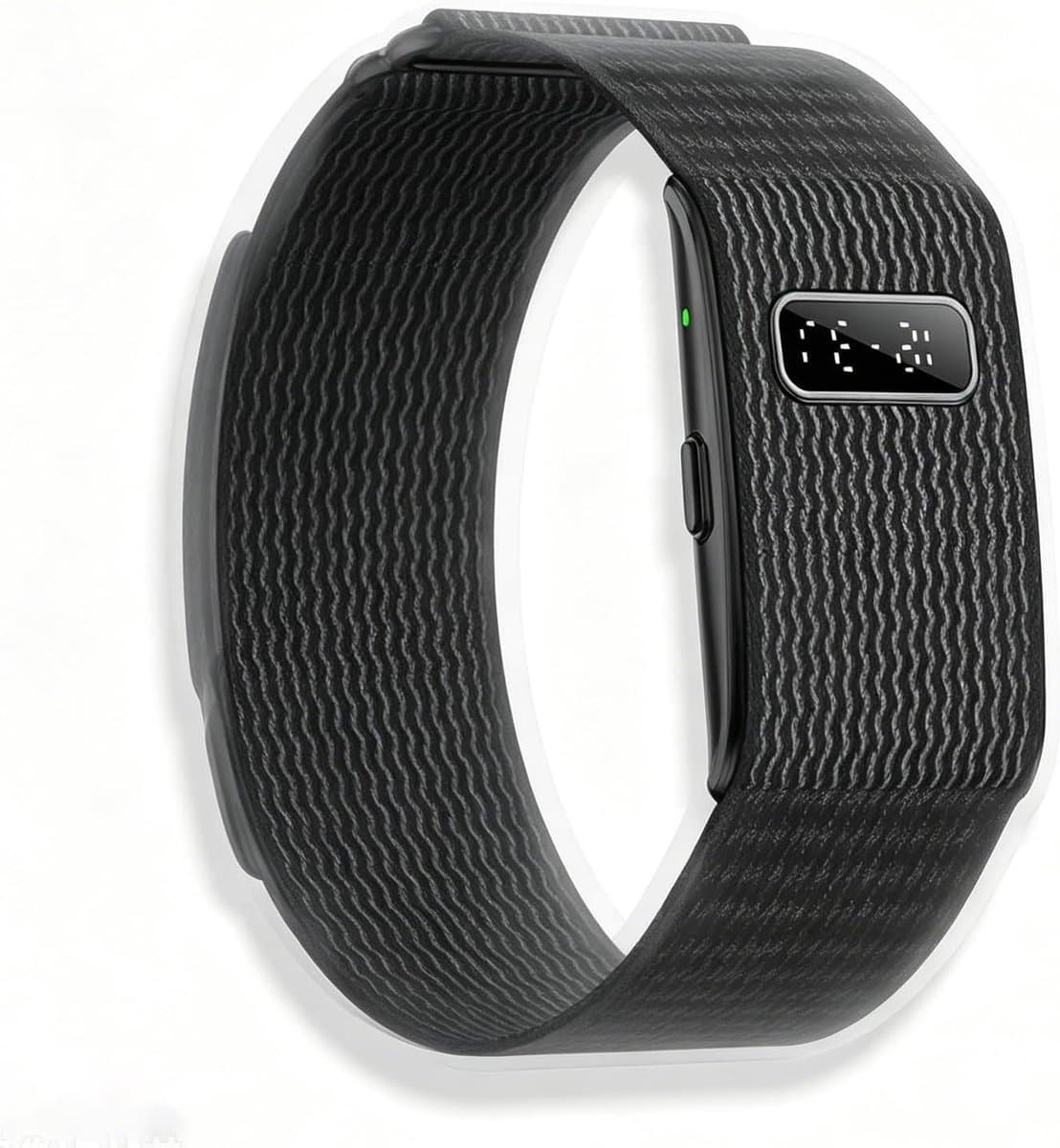 Slimme Fitnesstracker - Activiteitstracker Gezondheidsarmband - Sporten Monitoren - 100 Dagen Batterij - IP68 Waterdicht - Zwart