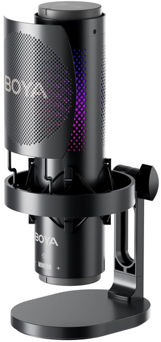 BOYA K9 Zwart, Blauw Podcastmicrofoon